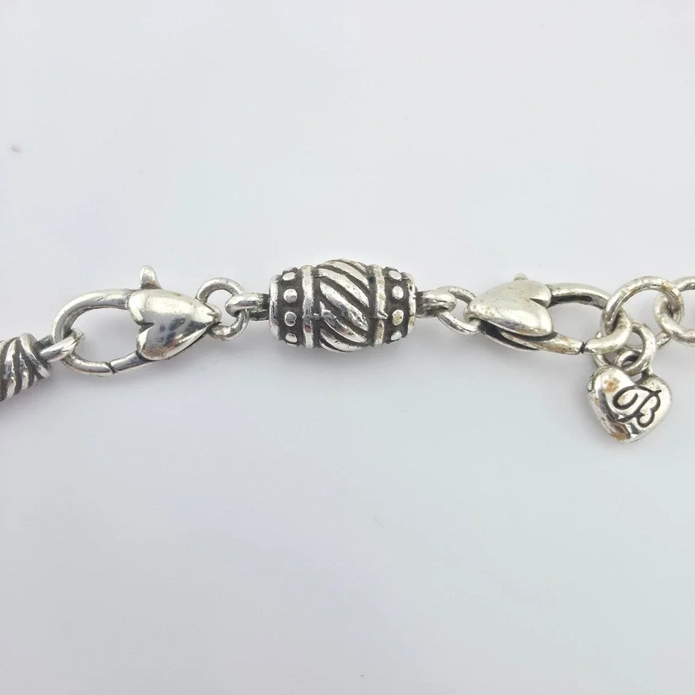 BRIGHTON Add-A-Charm Necklace Wheat Chain Silver Plate 3mm 20